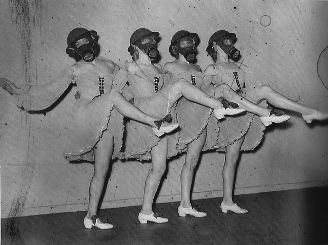 One of my favorite WWII gas mask photos